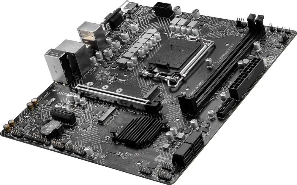 Pagrindinė plokštė MSI PRO H610M-G DDR4/LGA1700/MicroATX/Atminties lizdai 2/1xPCI-Express 3.0 1x/1xPCI-Express 4.0 16x/1xM.2/1x15pin D-sub/1xHDMI/1xDisplayPort/2xAudio-In/1xAudio-Out/4xUSB 2.0/2xUSB 3.2/1xPS/2/1xRJ45