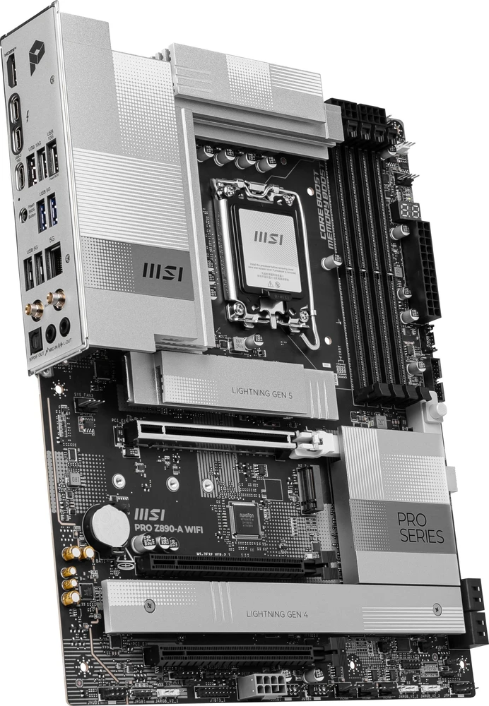 MSI PRO Z890-A WIFI pagrindinė plokštė Intel Z890 LGA 1851 (Socket V1) ATX