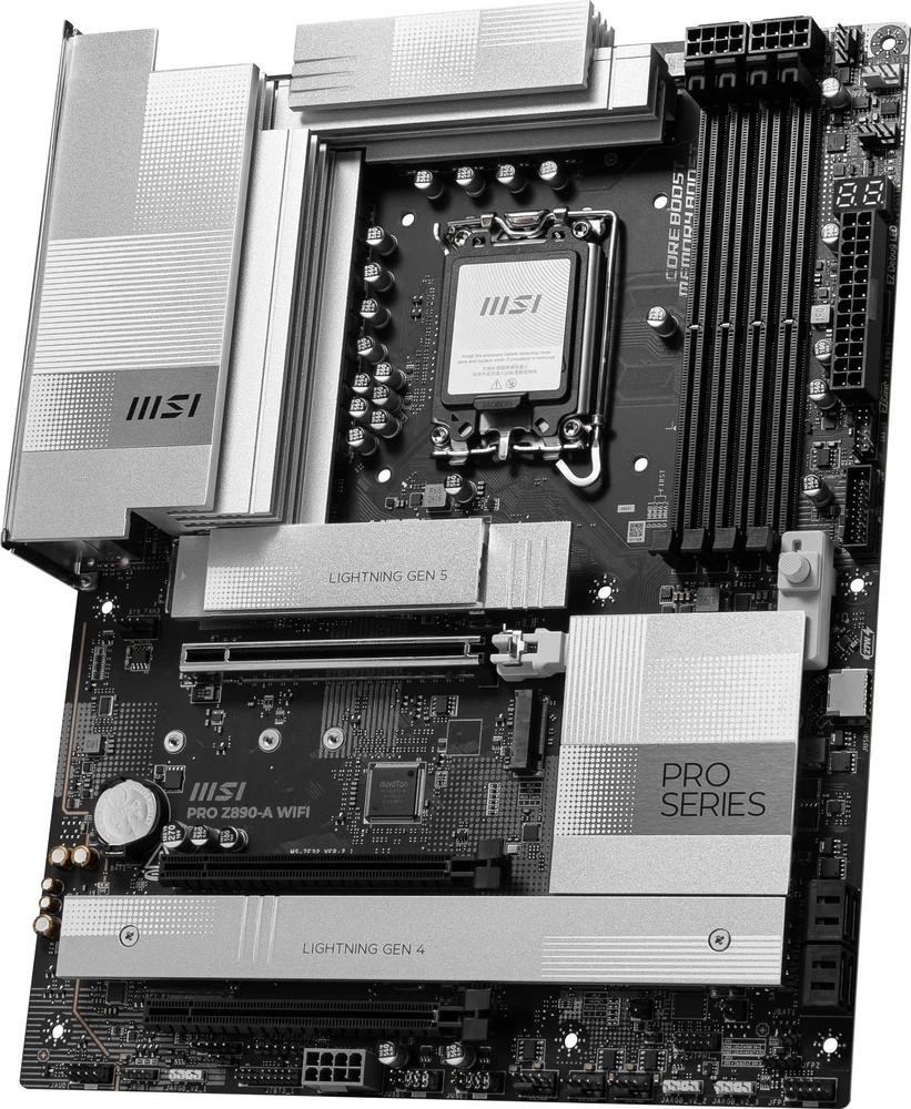 MSI PRO Z890-A WIFI pagrindinė plokštė Intel Z890 LGA 1851 (Socket V1) ATX