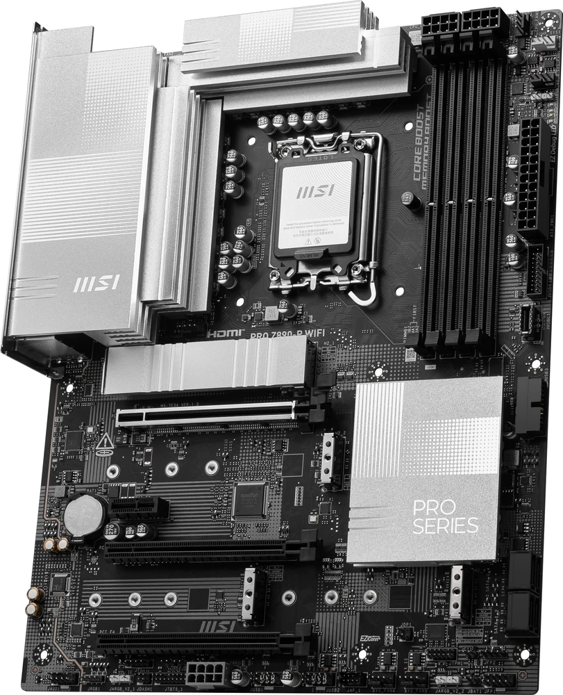 Pagrindinė plokštė MSI PRO Z890-P WIFI | Procesorių šeima Intel | Procesoriaus lizdas LGA1851 | DDR5 UDIMM | Palaikomos standžiojo disko sąsajos SATA, M.2 | SATA jungčių skaičius 4