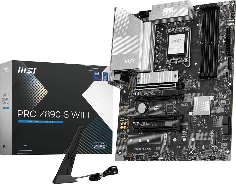 Pagrindinė plokštė MSI PRO Z890-S WIFI LGA1851 MB 4xDDR5 4xM.2
