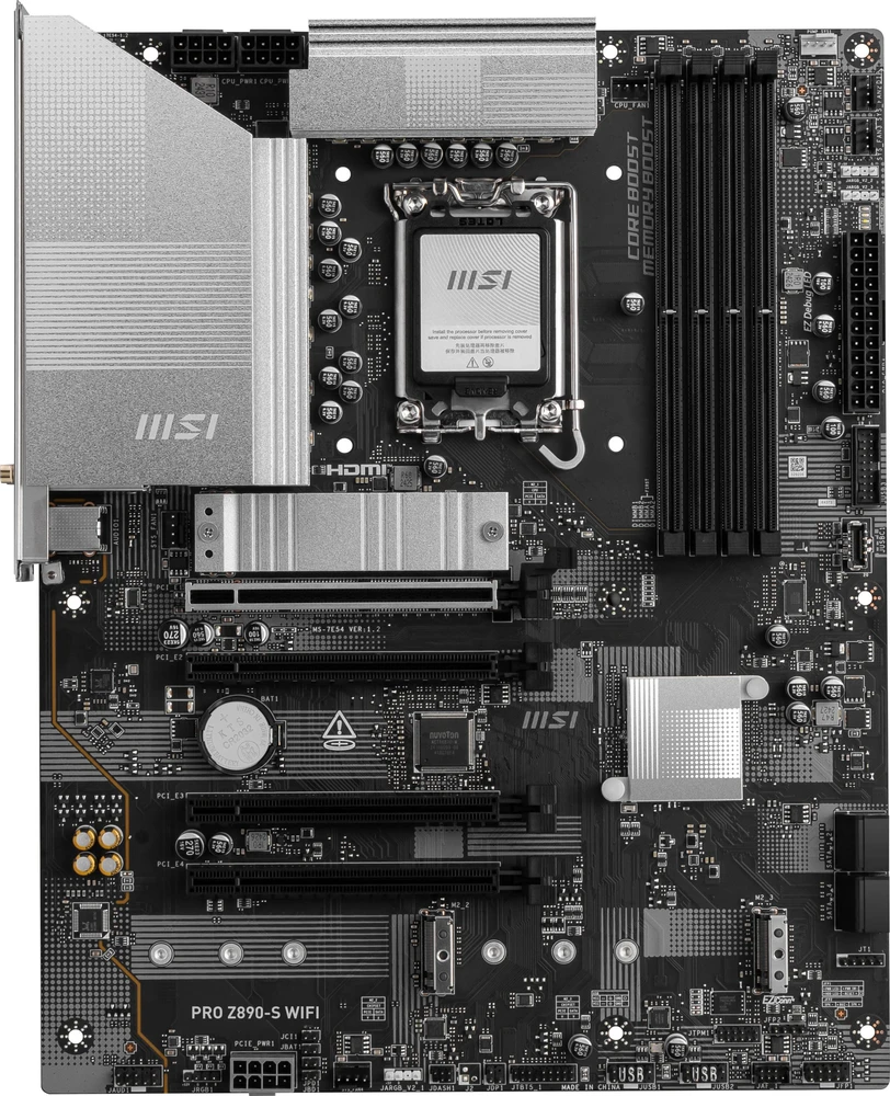 Pagrindinė plokštė MSI PRO Z890-S WIFI LGA1851 MB 4xDDR5 4xM.2