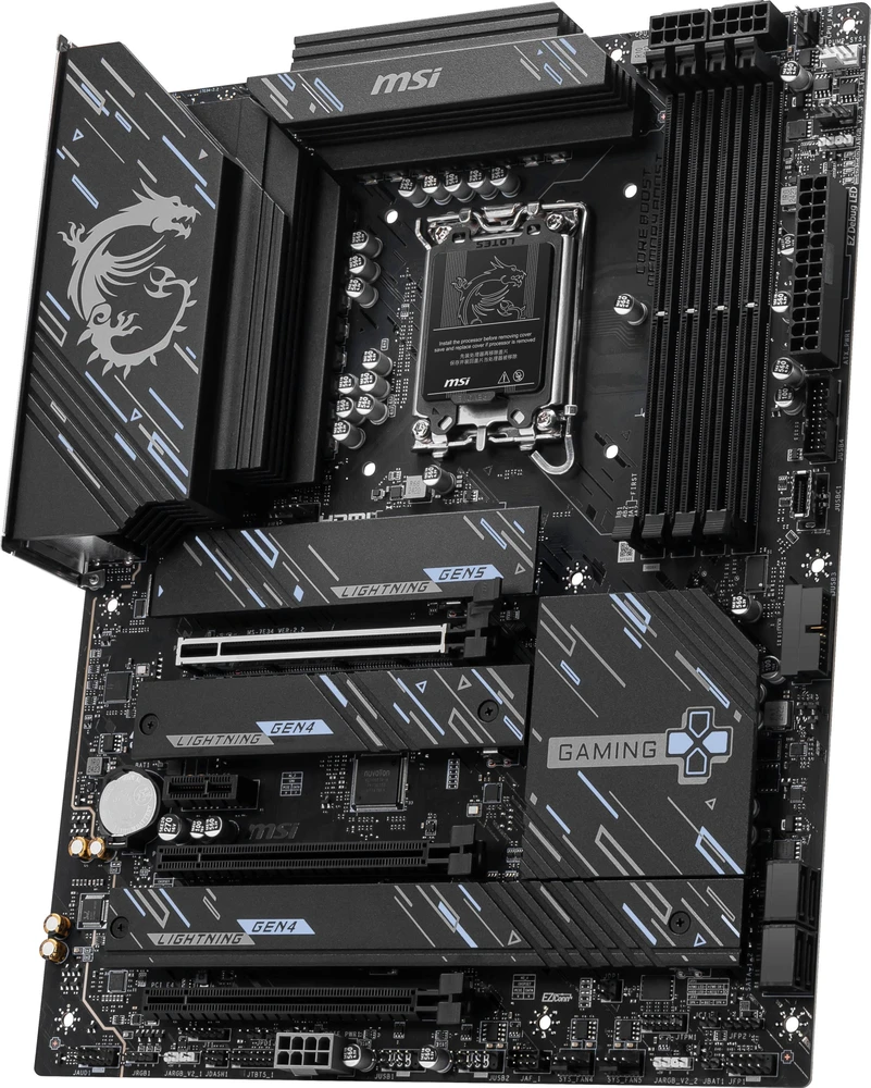 Pagrindinė plokštė MSI Z890 GAMING PLUS WIFI | Procesorių šeima Intel | Procesoriaus lizdas LGA1851 | DDR5 UDIMM | Palaikomos standžiojo disko sąsajos SATA, M.2 | SATA jungčių skaičius 4
