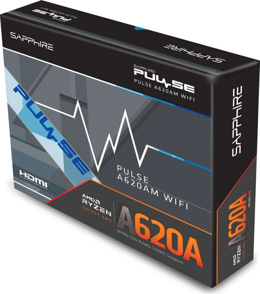 Sapphire PULSE A620AM AMD A620A Socket AM5 micro ATX pagrindinė plokštė