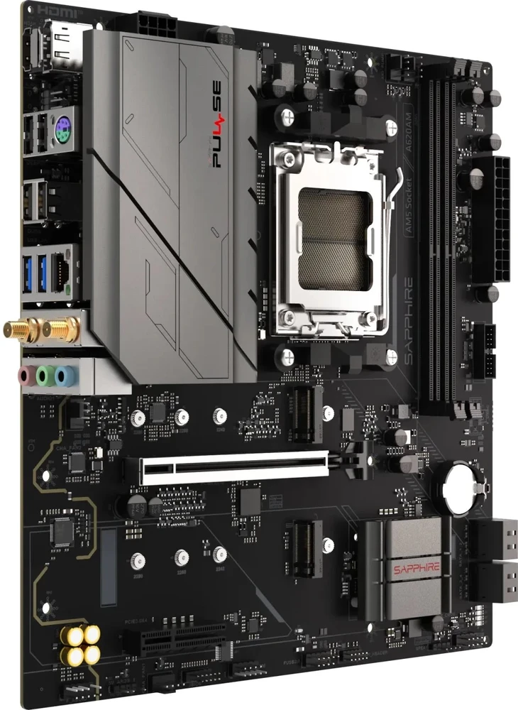 Sapphire PULSE A620AM AMD A620A Socket AM5 micro ATX pagrindinė plokštė