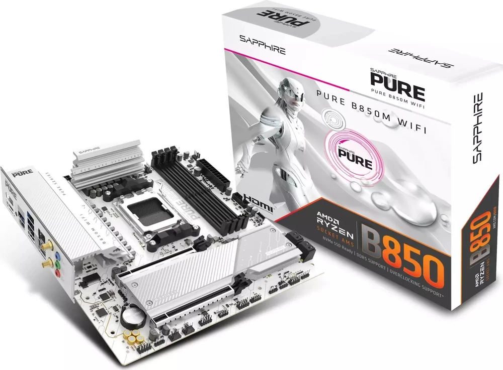 SAPPHIRE PURE B850M WIFI pagrindinė plokštė