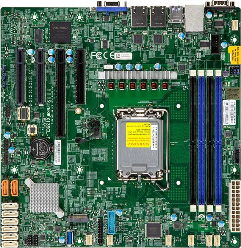 Pagrindinė plokštė Supermicro X13SCL-F-B Bulk Intel C262 LGA 1700 micro ATX