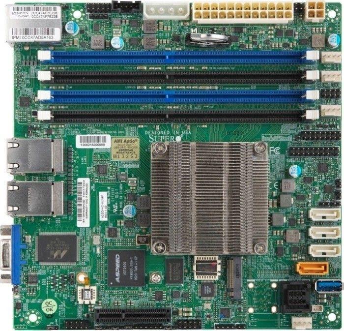 Pagrindinė plokštė SuperMicro A2SDi-4C-HLN4F (MBD-A2SDI-4C-HLN4F-O)