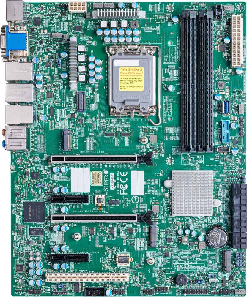 Supermicro pagrindinė plokštė MBD-X13SAE-F ATX Sockel 1700 DDR5 tik masinis