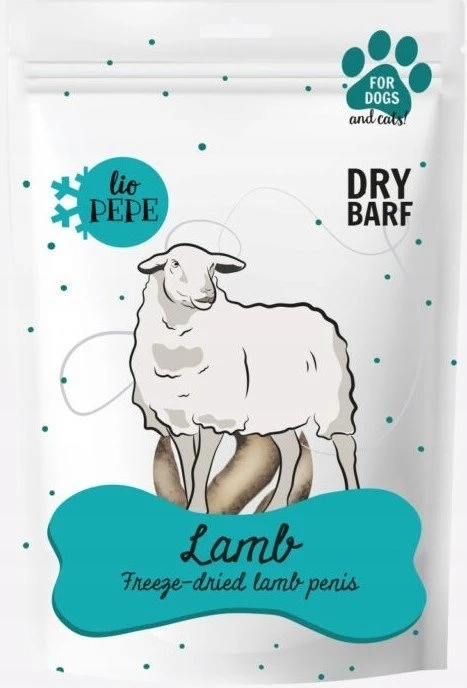 PAKA ZWIERZAKA Lio Pepe Lamb penis Mono – skanėstas šunims ir katėms – 60g