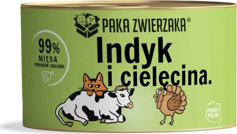 PAKA ZWIERZAKA kalakutiena su veršiena - šlapias kačių ėdalas - 200 g