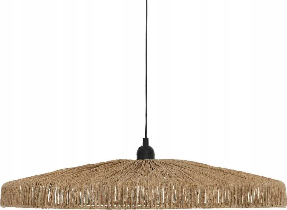 Atmosphera Valgomojo stalinis šviestuvas BELLAMY, pintas džiuto gaubtas, Ø 58 cm