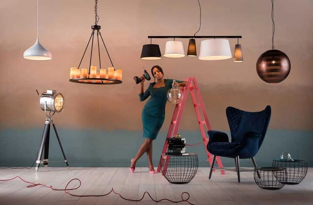 Atmosphera Lamp Pintas pakabinamas šviestuvas Tery, Ø 57 cm