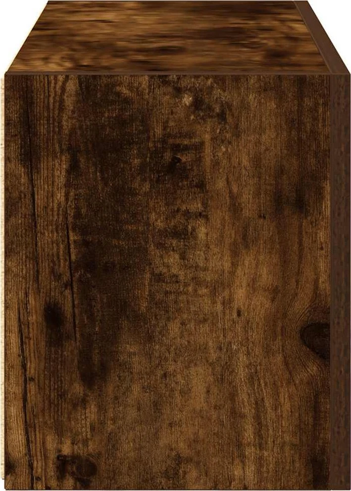 Sieninė vonios kambario spintelė, dūminio ąžuolo, 60x25x30cm