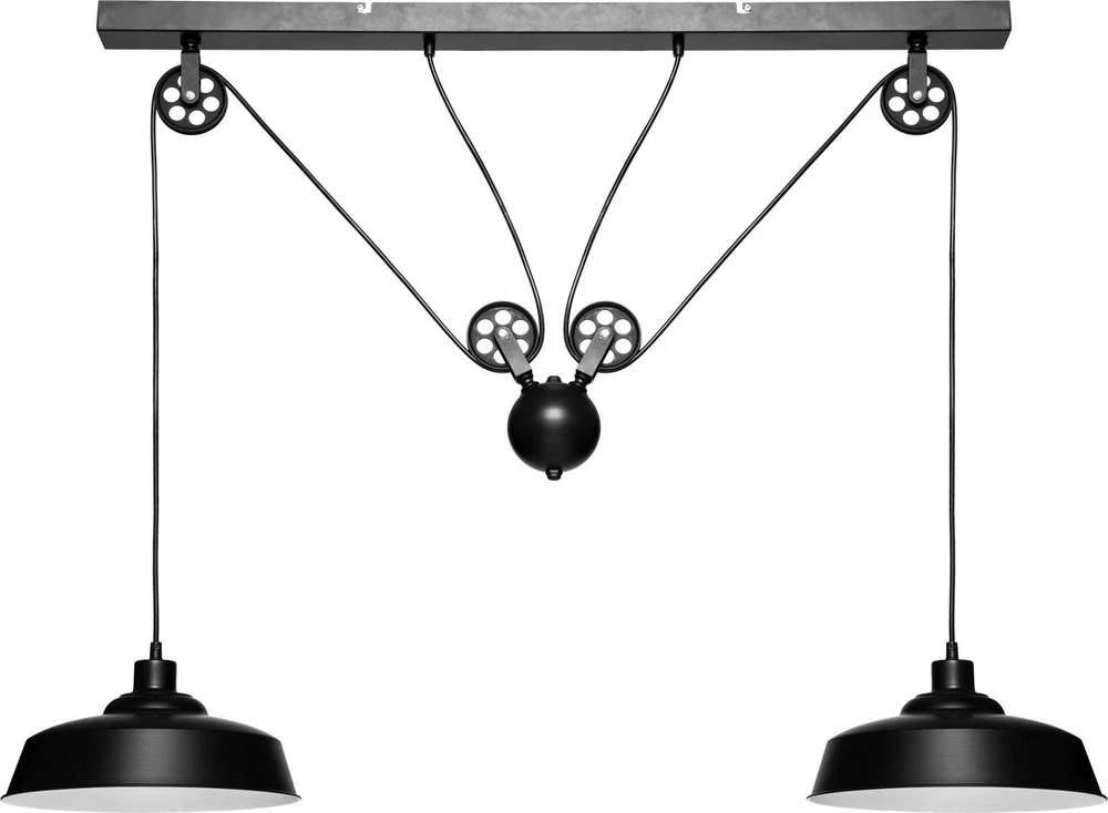 Pakabinamas šviestuvas Atmosphera Pakabinamas šviestuvas EZIO, metalinis, juodas, aukštis 60 cm