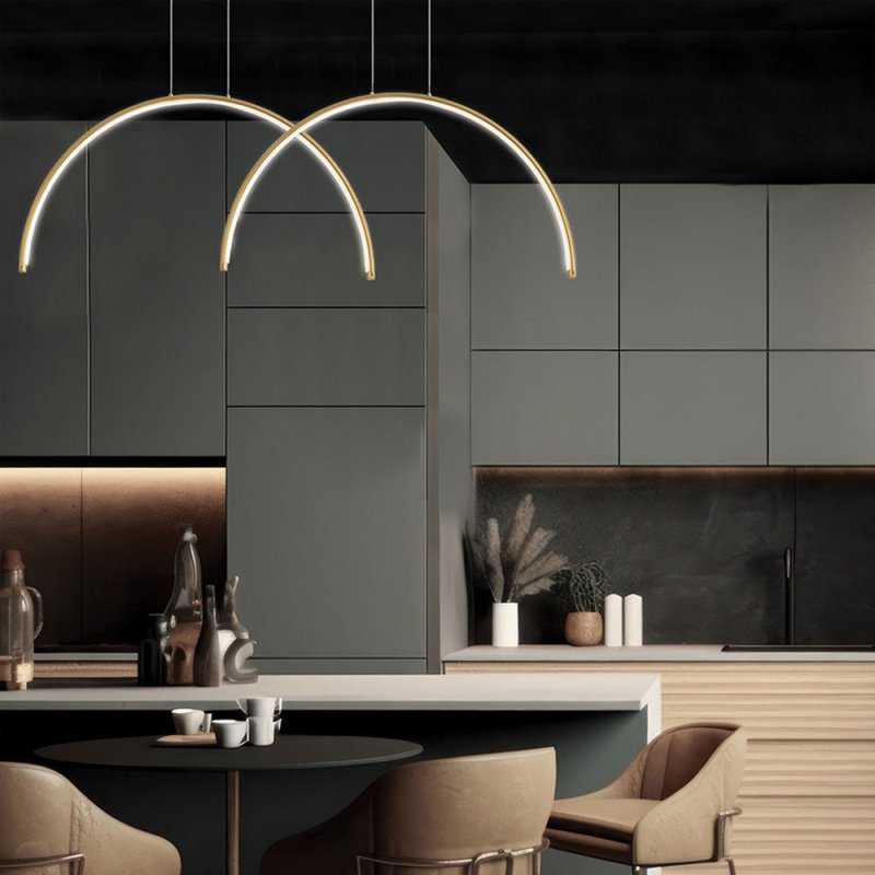 Viokef 39W LED pakabinamas šviestuvas MEGAN, aukso sp., 3000K, 4303100