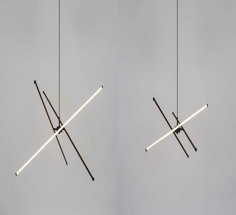 Pakabinamas šviestuvas Carruzzo Pakabinamas LED šviestuvas „Tanger“, 90 cm, juodas