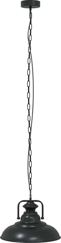 Pakabinamas šviestuvas, E27, juodas, Ø 31 cm, geležinis