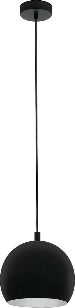 Pakabinamas šviestuvas Lampa wisząca EGLO Camastra Pendel E27, Ø225, sort