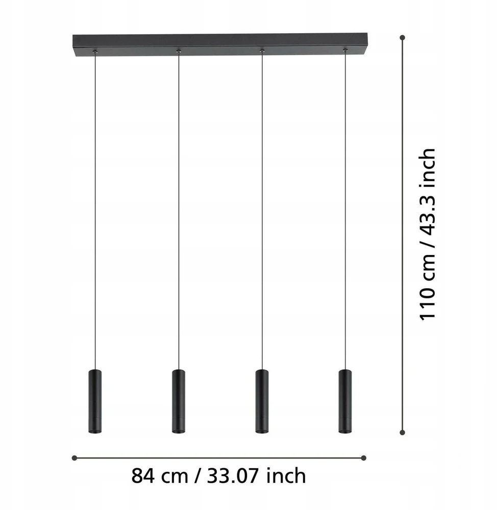 Lubinis šviestuvas Šviestuvas kabinamas Eglo Almudaina 900906, 21.6 W,LED,3000K