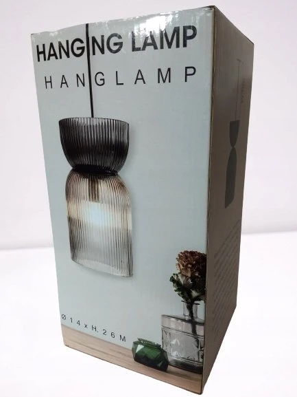 Home Styling Collection Lamp Stiklinis pakabinamas šviestuvas GLOA, 26 cm