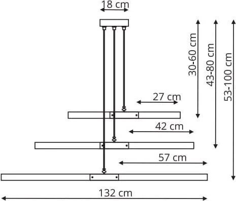Pakabinamas šviestuvas Lampa wisząca Light Prestige Light Prestige šviestuvas Lugano 3