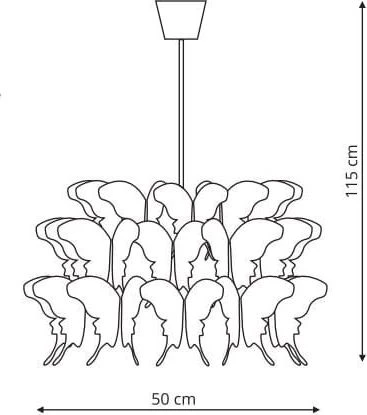Pakabinamas šviestuvas Lampa wisząca Light Prestige Light Prestige šviestuvas FARFALLA 1