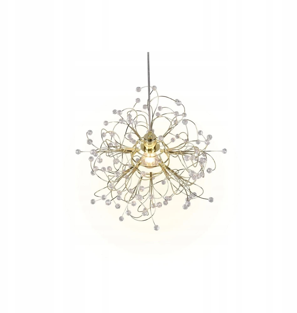 Pakabinamas šviestuvas Lampa wisząca Lucide Trio Rl Gloria lampa wisząca zwis 1x40W E27 auksinė (R31311003)