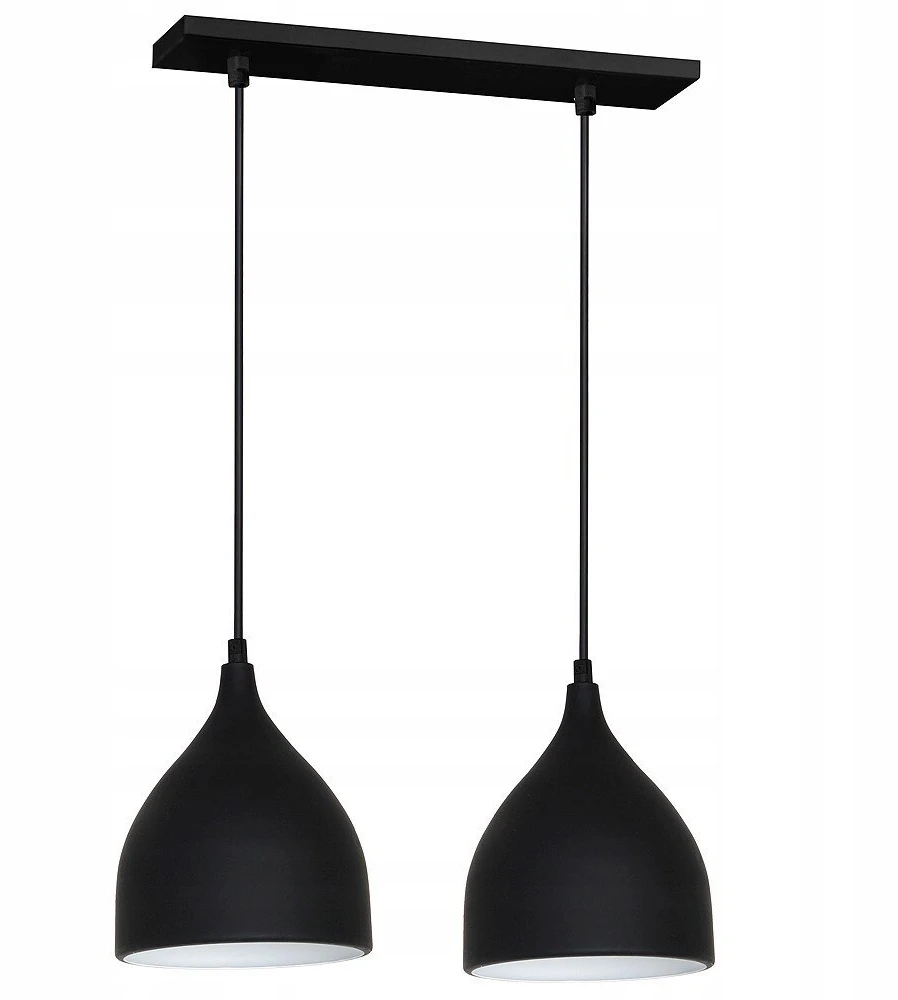 Pakabinamas šviestuvas Luminex Kabanti lempa Kabanti pakabinama šviestuvas Luminex Noak 2x60W E27 juoda 6222