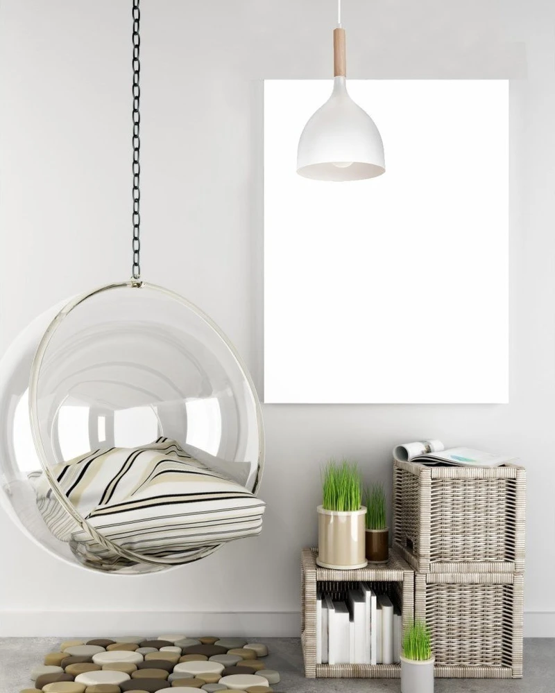 Luminex „Noak Wood E365b“ pakabinamas šviestuvas, 1x60W, E27, 1194, baltai ruda spalva