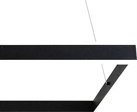 Pakabinamas šviestuvas Rabalux Kabanti lempa Juoda kabanti lempa Quadro LED žiedas 60W 4000K kabantis virš stalo