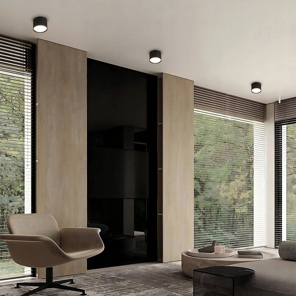 Pakabinamas šviestuvas Light Prestige Kendal LP-6331/1SM GX53 BK GX53 IP20 juodas viršutinis šviestuvas