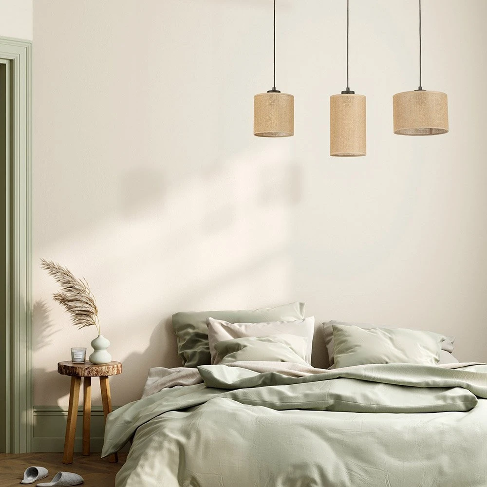 Pakabinamas šviestuvas TK Lighting pakabinama lempa „Jute“ pakabinama lempa 4954