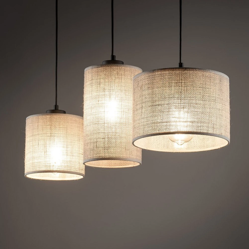 Pakabinamas šviestuvas TK Lighting pakabinama lempa „Jute“ pakabinama lempa 4954