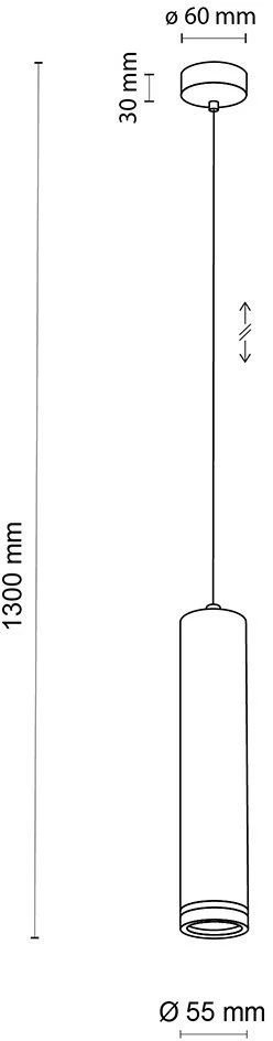 TKKRYWULT pakabinamas šviestuvas JET Juodas 4899 TK Lighting