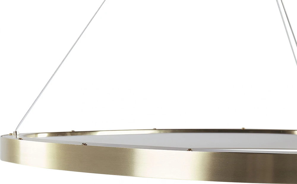 Beliani LED pakabinamas šviestuvas KRABURI metalinis auksinis