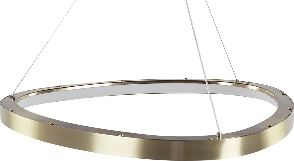 Beliani LED pakabinamas šviestuvas KRABURI metalinis auksinis