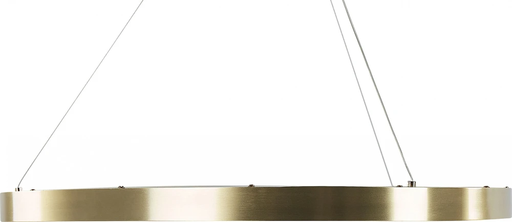 Beliani LED pakabinamas šviestuvas KRABURI metalinis auksinis