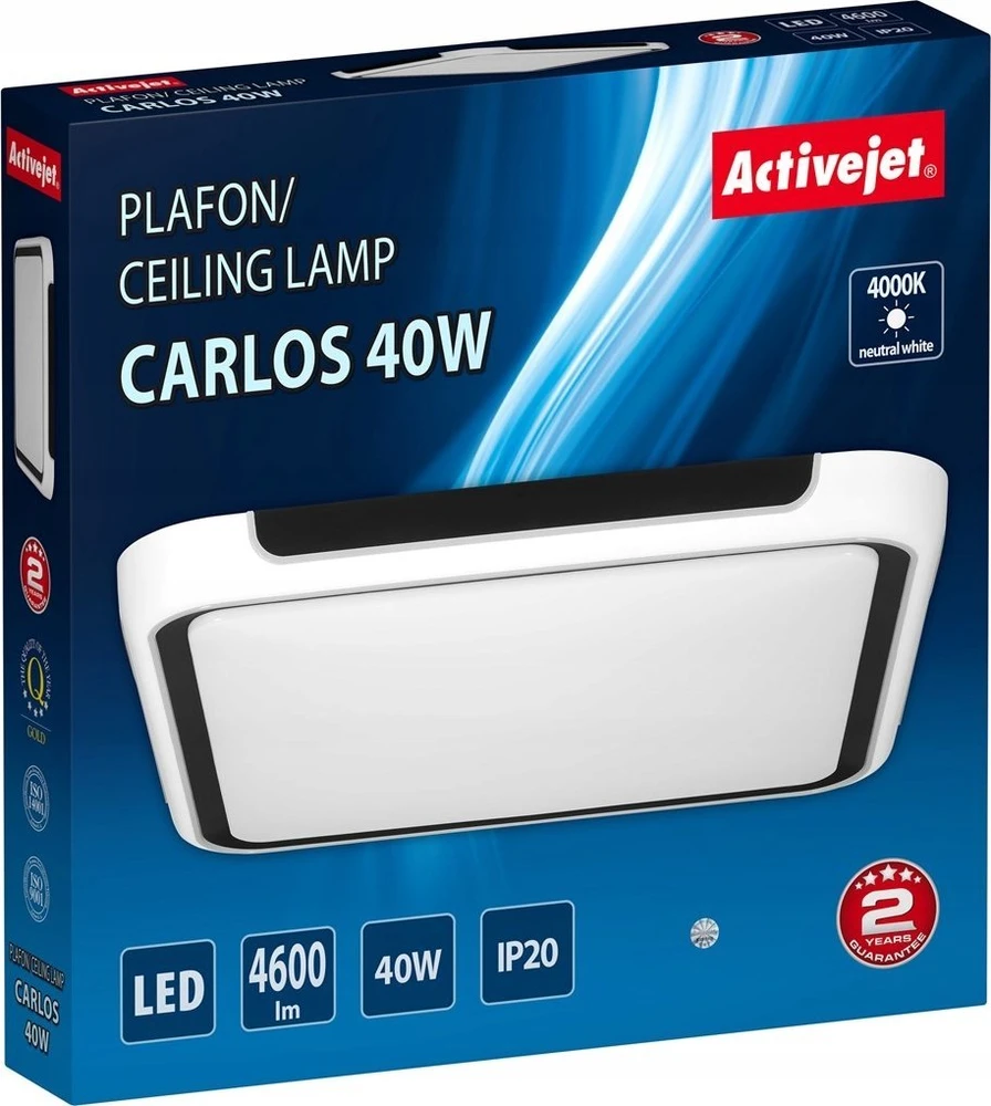 Lubinis Šviestuvas - Activejet LED 40W