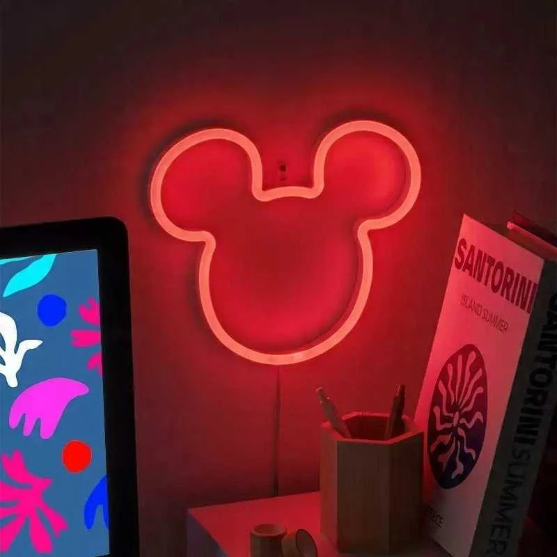 Paladone PALADONE Disney Mikio Peliuko neoninis sieninis šviestuvas (21,8 cm)