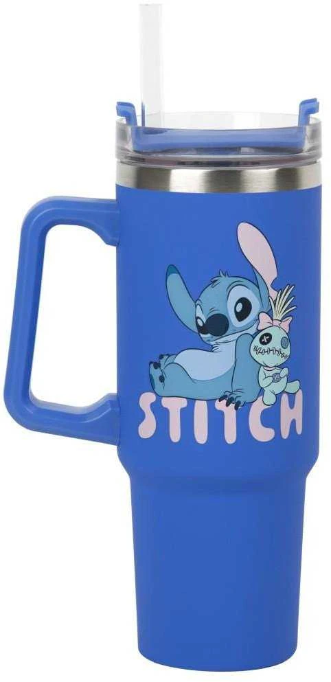 Paladone ABYstyle DISNEY Classics Stitch Mėlyna Sandarus Puodelis su Šiaudeliu | 900 ml