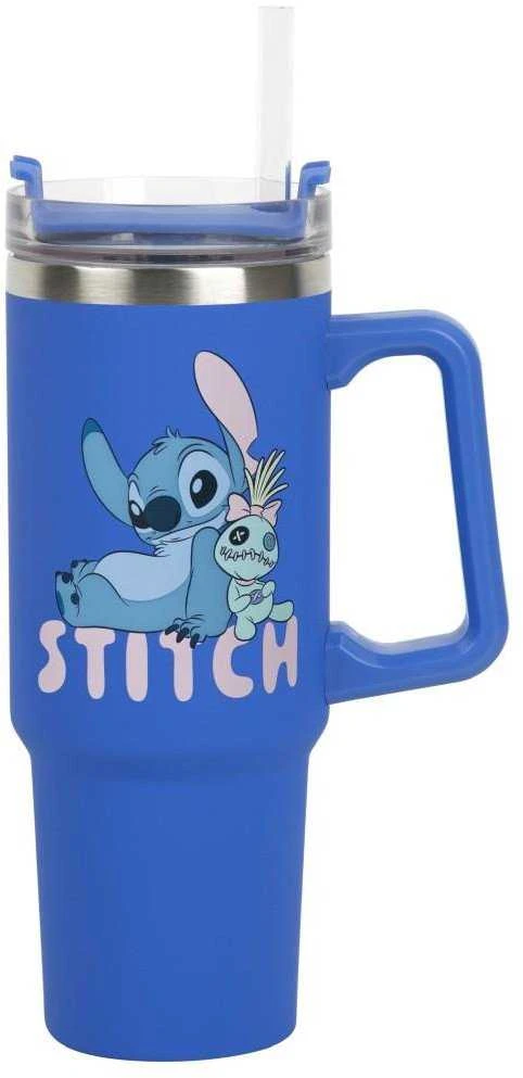 Paladone ABYstyle DISNEY Classics Stitch Mėlyna Sandarus Puodelis su Šiaudeliu | 900 ml