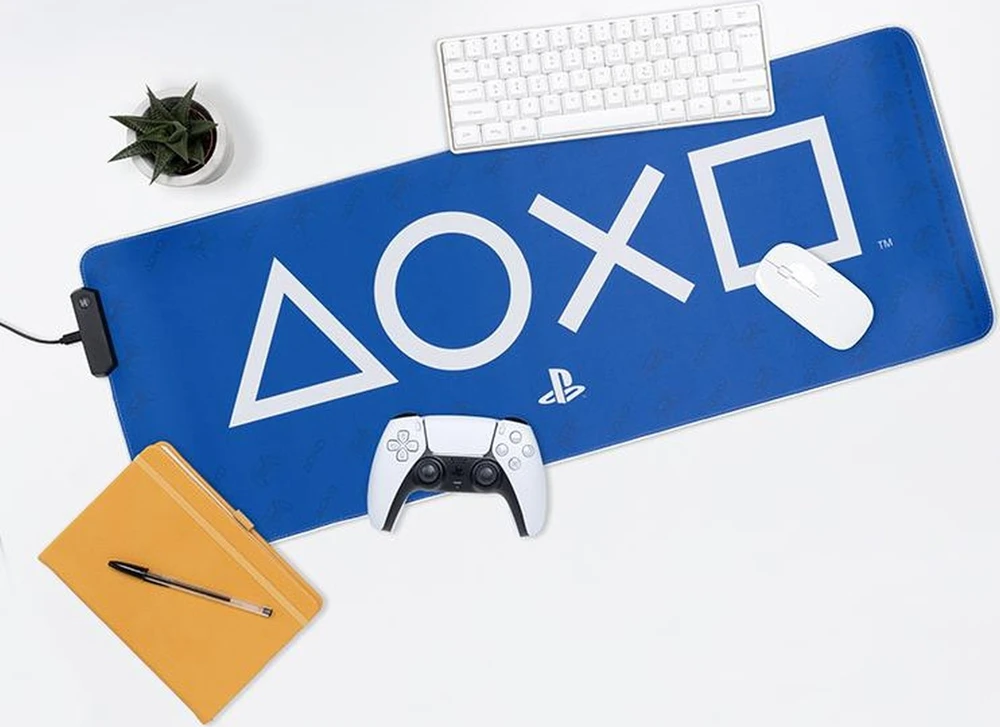Pelė Paladone „Playstation“ šviečiantis stalo kilimėlis