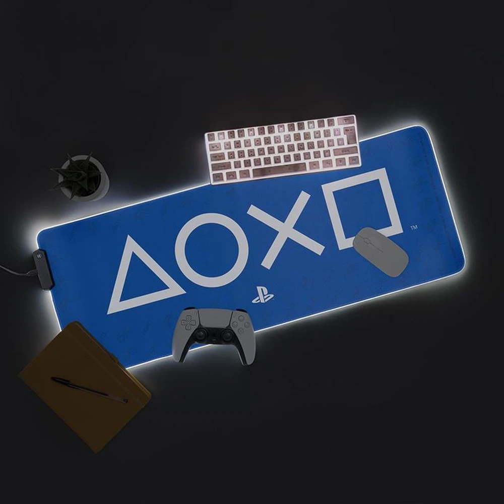 Pelė Paladone „Playstation“ šviečiantis stalo kilimėlis