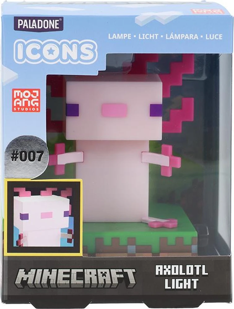 Paladone Minecraft Axolotl Icon lempa