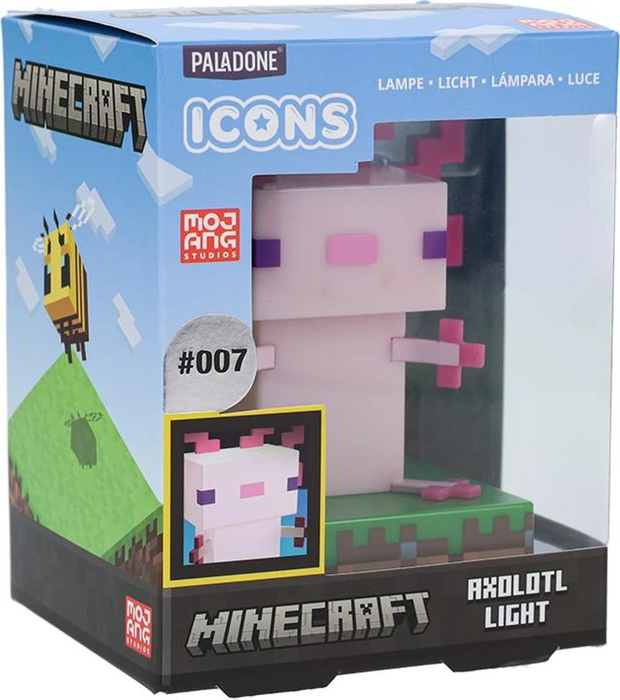 Paladone Minecraft Axolotl Icon lempa