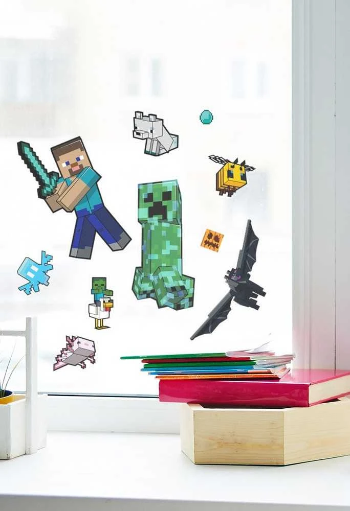 Paladone PALADON Minecraft dekoratyviniai langų lipdukai