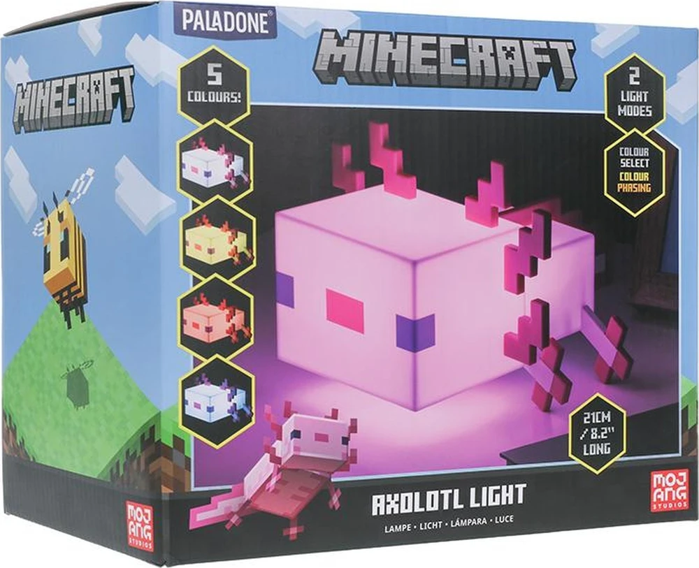 Paladone Minecraft Axolotl lempa