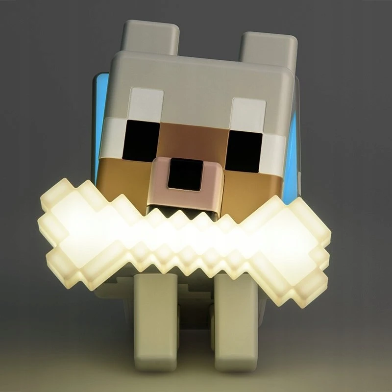 Paladone Minecraft Wolf GloBuddies lempa | 14.3 cm