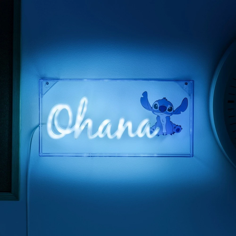Paladone Stitch Ohana LED neoninė lemputė